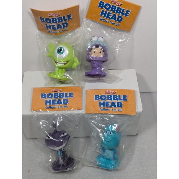 Kellogg's Disney Bobblehead Lot Of 4 Sullivan Mike Randall And Boo Monsters Inc. - Picture 4 of 8